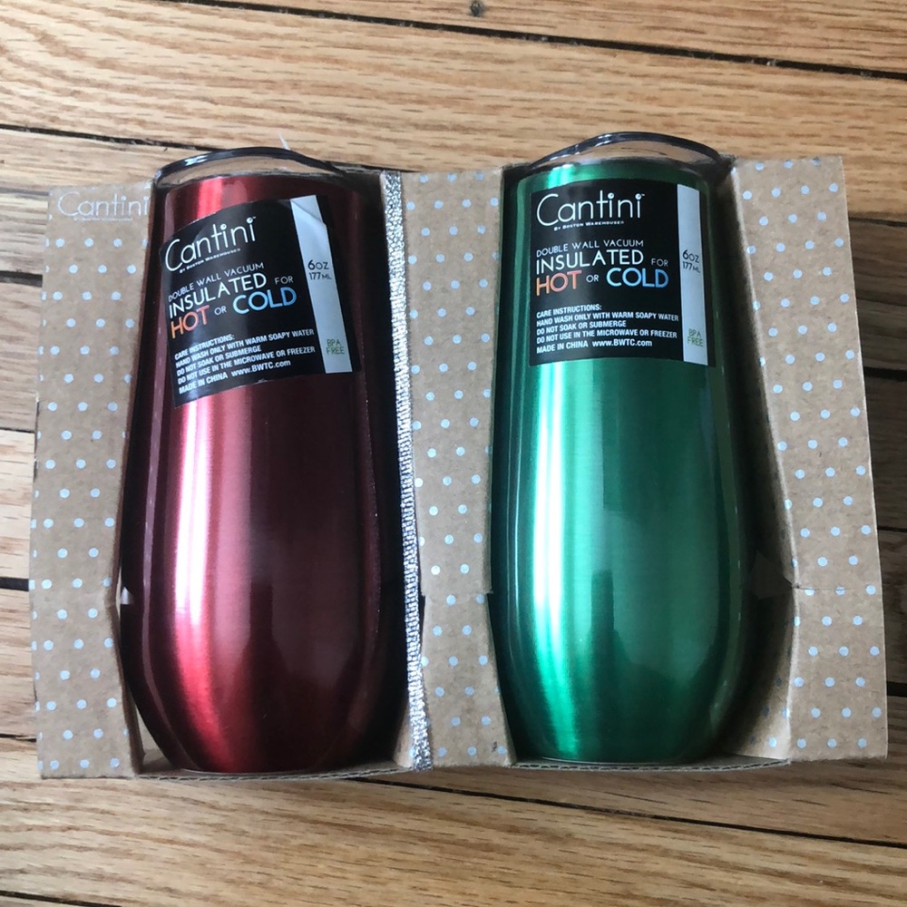 Brand New Cantini Holiday Cup Set
